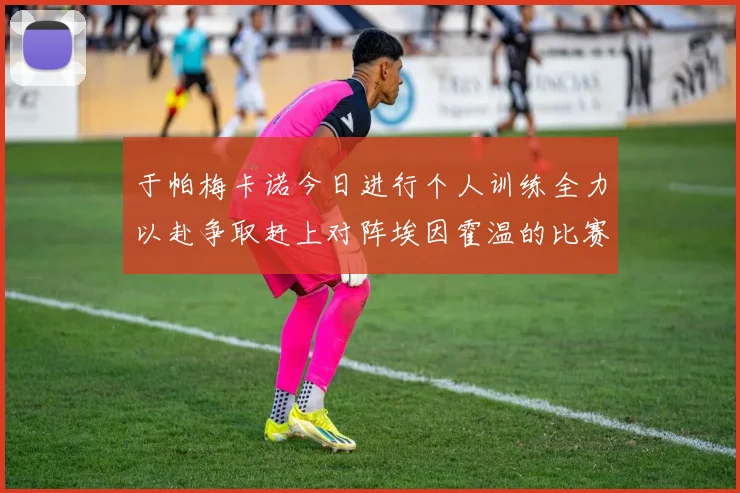 于帕梅卡诺今日进行个人训练全力以赴争取赶上对阵埃因霍温的比赛